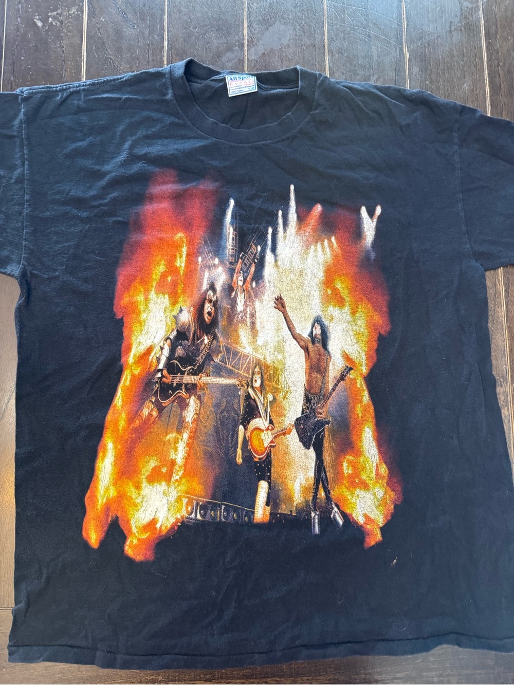 Vintage 2000 KISS Rocks Dallas T Shirt XL I Was There Concert Farewell Tour Y2K